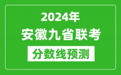安徽2024年九省聯考分數線預測_預估是多少分？
